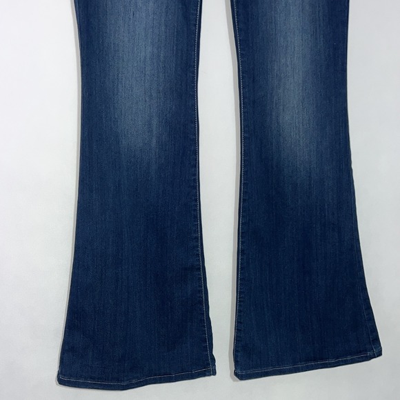 ALTAR'D STATE Woman's Large Pull on Soft Flared Jeggings Mid Wash Stretchy - Picture 3 of 14